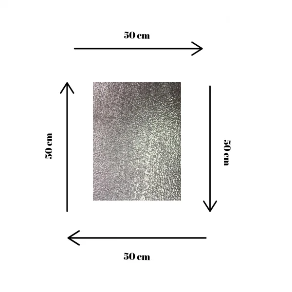 Chapa Aluminio Stucco 500x500mm Na Esp. De 0,5mm (estuque)
