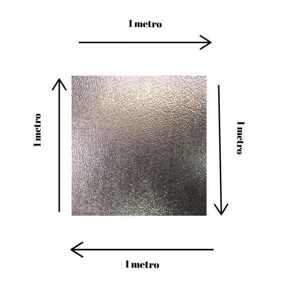Placa Alum�nio Stucco 1,0m X 1,0m Esp. 0,5mm