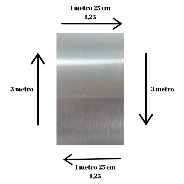 Chapa A�o Inox 430 Escovado 3000x1250mm Na Esp. De 0,5mm
