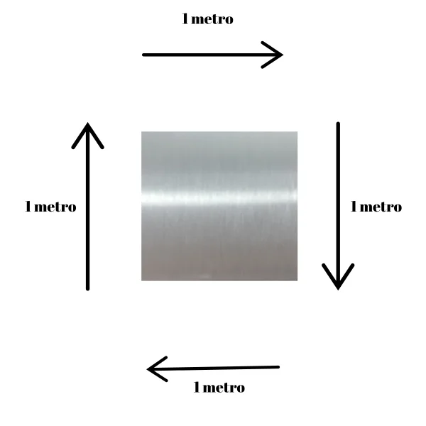 Chapa A�o Inox 430 Escovado 1000x1000mm Na Esp. De 0,5mm