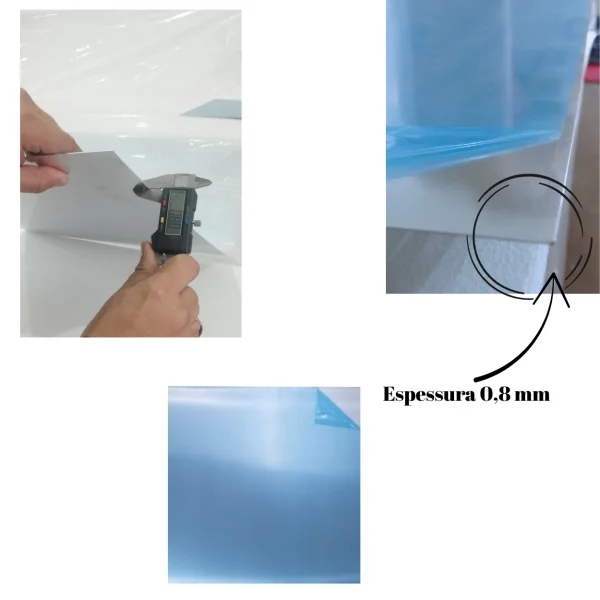 Placa Aluminio Liso 1,0m X 1,0m Esp. 0,8mm