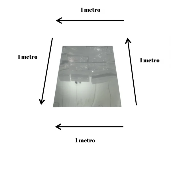 Placa A�o Inox 430 Alto Brilho 1000x1000mm Esp. 0,8mm
