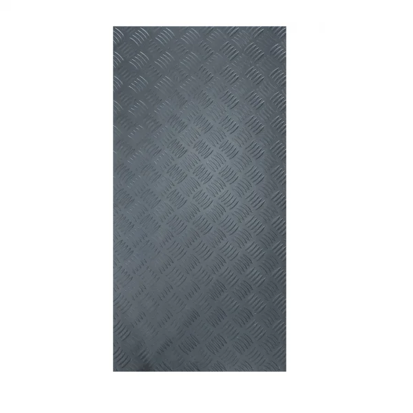 Chapa Aluminio Xadrez Preta 1000x500mm Na Esp. De 1,2mm