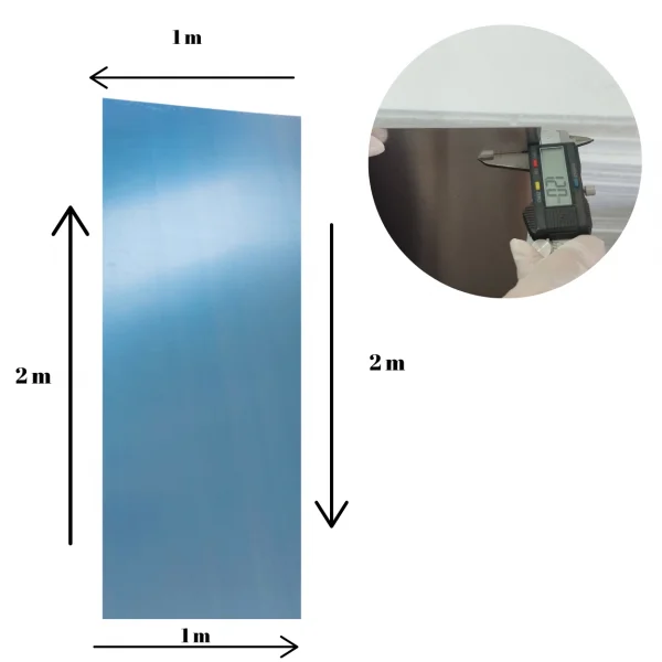 Chapa Aluminio Lisa 2000x1000mm Na Esp. De 1,2mm