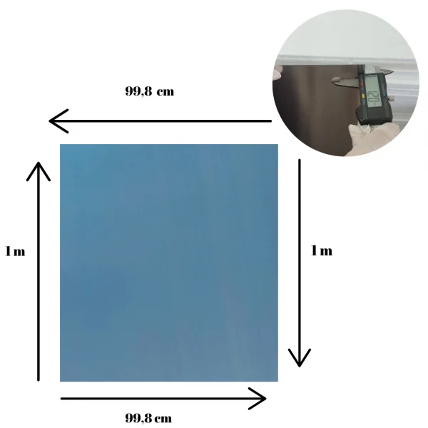 Chapa Aluminio Lisa 1000x980mm Na Esp. De 1,2mm