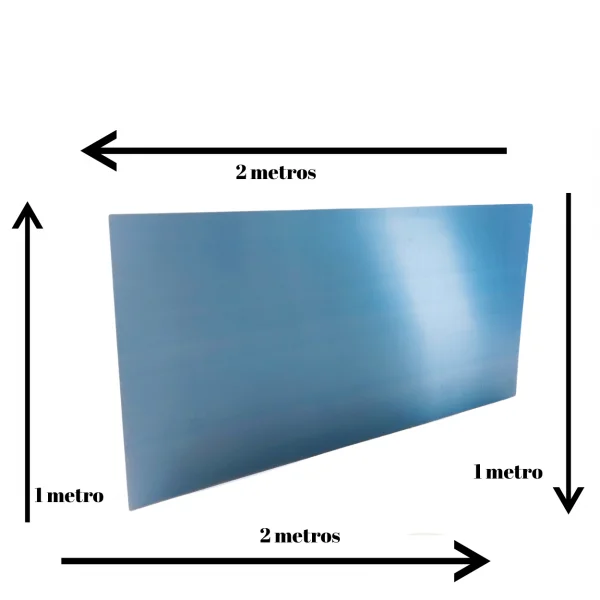 Chapa Alum�nio Lisa 2000x1000mm Na Esp. De 1,5mm
