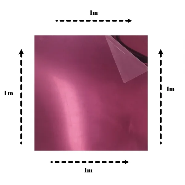 Placa Acr�lica Espelhada Rosa 1000x1000mm Esp. 2,0mm