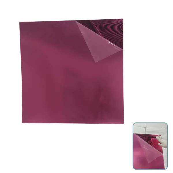 Placa Acr�lico Espelhada Rose 500x500mm Esp. 2,0mm