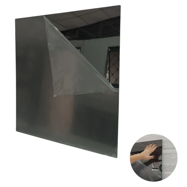 Placa Acr�lica Espelhada Cinza 1000x1000mm Esp. 2,0mm
