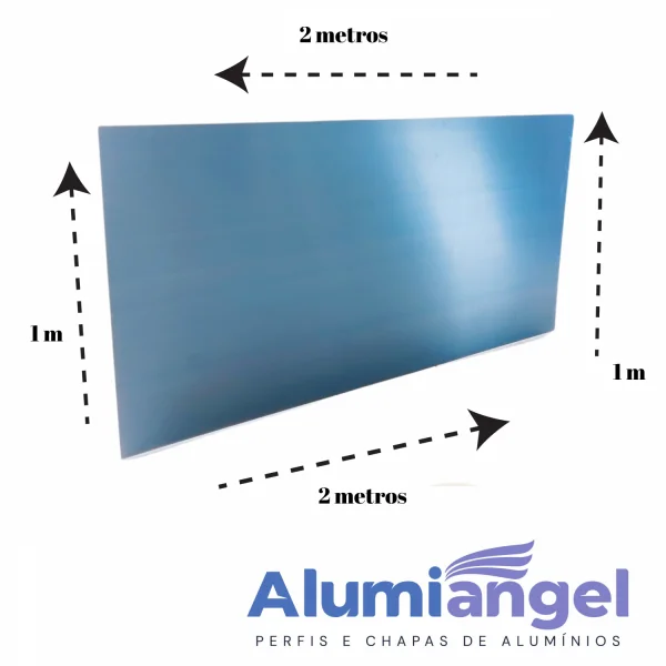 Chapa Aluminio Lisa 2000x1000mm Na Esp. De 3,0mm