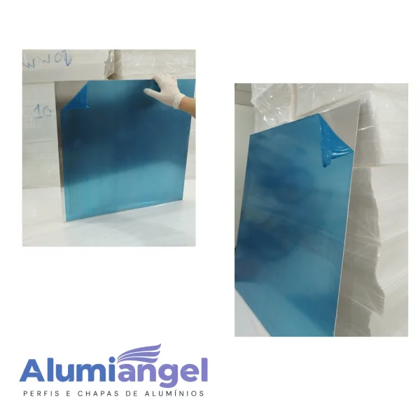 Chapa Aluminio Lisa 497x497mm Na Esp. De 3,0mm