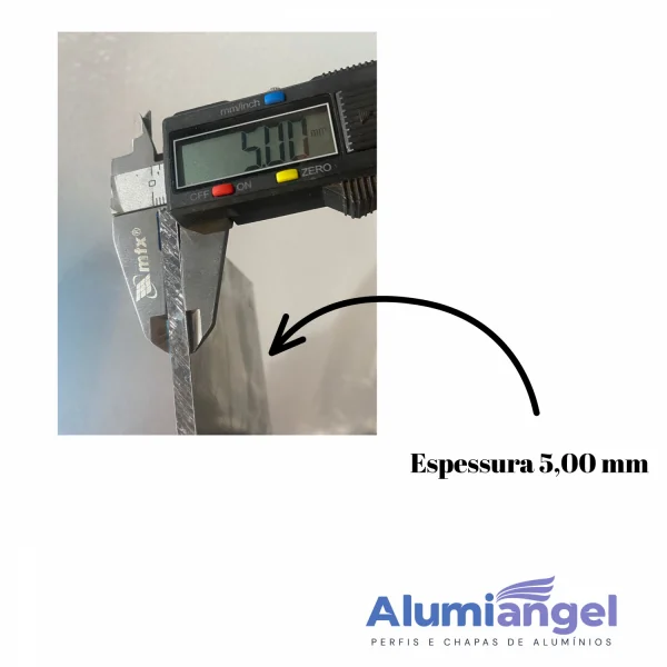 Chapa Aluminio Lisa 497x497mm Na Esp. De 5,0mm