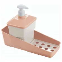Porta detergente com suporte para bucha rosa Plasutil ref.12780