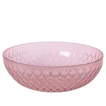 Saladeira de plstico 3 litros Cristal Glamour rosa Plasutil ref.14745