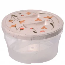 Pote de plstico decorado rosca 1,4 litros marmorizado Plasutil ref.3877