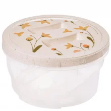 Pote de plstico decorado rosca 2 litros marmorizado Plasutil ref.6676