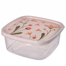 Pote de plstico decorado quadrado 1,6 litros marmorizado Plasutil ref.3851