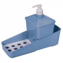 Porta detergente com suporte para bucha azul Plasutil ref.9911