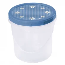 Pote de plstico decorado rosca 1,8 litros azul Plasutil ref.5557