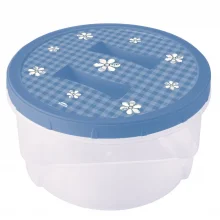 Pote de plstico decorado rosca 2 litros azul Plasutil ref.5564