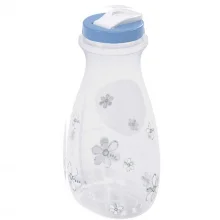 Garrafa de gua e Suco Paris decorada 1,9 litros azul Plasutil ref.6434