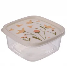 Pote de plstico decorado quadrado 1,1 litros marmorizado Plasutil ref.3850