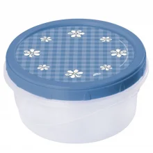 Pote de plstico decorado rosca 900ml azul Plasutil ref.5507