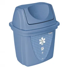 Lixeira basculante para pia decorada 4,9 litros azul Plasutil ref.3731