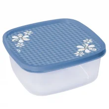 Pote de plstico decorado quadrado 1,6 litros azul Plasutil ref.5576