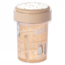 Saleiro decorado 140ml bege Plasutil ref.1084