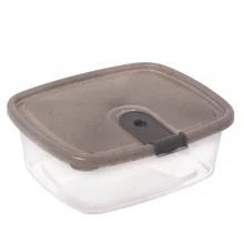 Pote de plstico Trio retangular 750ml Trio Plasutil ref.5996