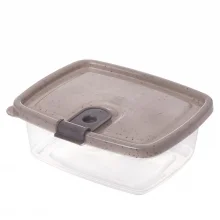 Pote de plstico Trio retangular 350ml Plasutil ref.5995