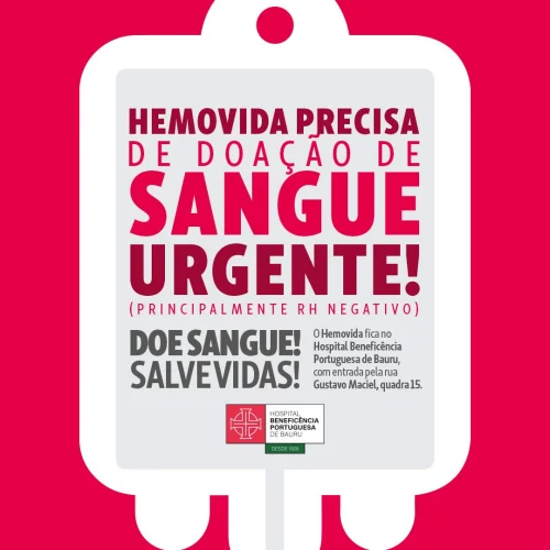 Hemovida precisa de sangue com fator RH negativo com urgncia