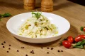 Fettuccine ao molho três queijos Fettuccine ao molho três queijos
