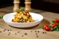 Fettuccine ao molho sugo e frango em cubos Fettuccine ao molho sugo e frango em cubos