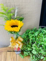 GARRAFA COM GIRASSOL