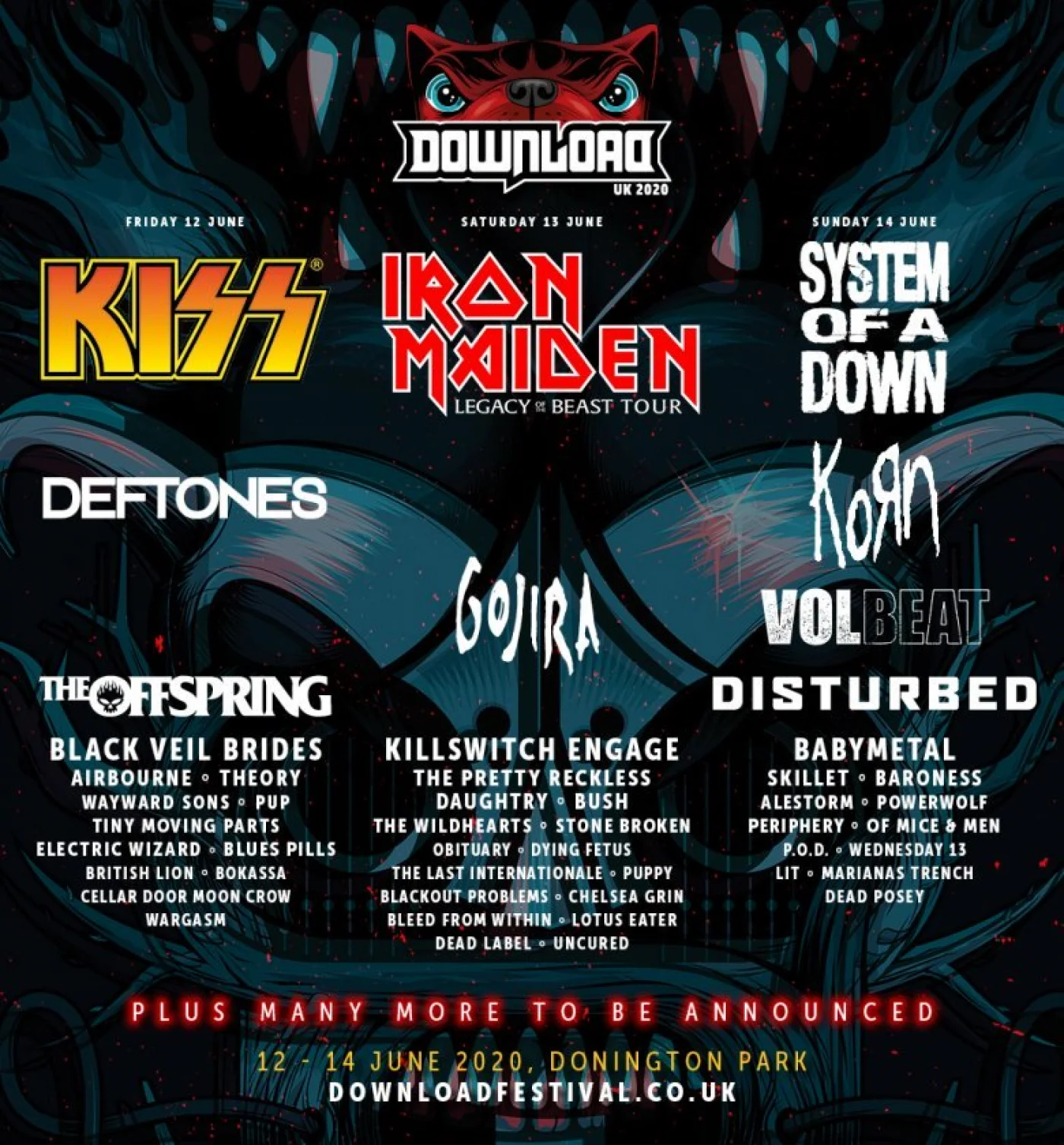 Download Fest: Iron Maiden, SOAD e Kiss sero headliners de evento online
