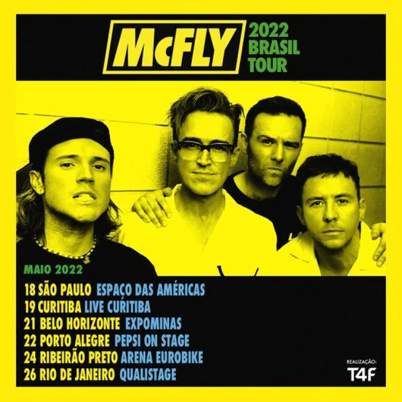 McFly anuncia seis shows no Brasil para o ms de maio