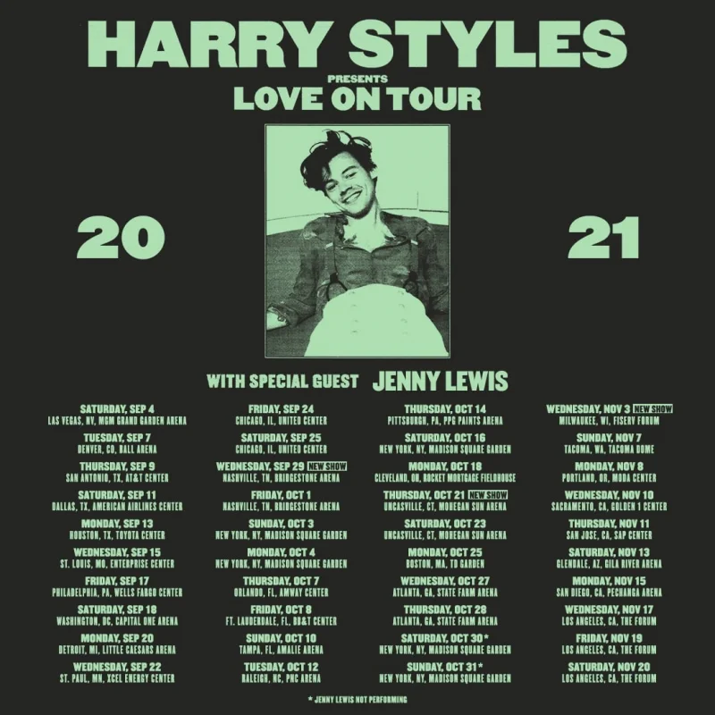 Harry Styles retoma turn com shows nos EUA