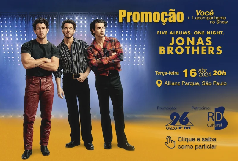 Jonas Brothers faro show em So Paulo