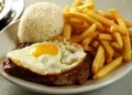 Bife Contra-fil 150g com fritas