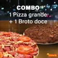 1 Pizza Grande + 1 Broto (doce)