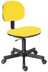 Cadeira Secretria Anatmica Prime Corino - Amarela