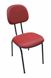 Cadeira Secretária Fixa - JS Vermelho