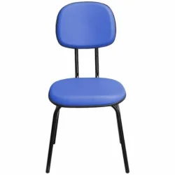 Cadeira Secretria Fixa Corino Azul