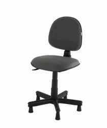Cadeira Secretria Anatmica Prime Corino Cinza - Sapata Fixa