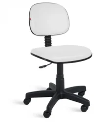 Cadeira Secretria Anatmica Prime - Corino Branco