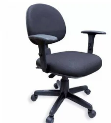 Cadeira Executiva - Back Sistem - S/ Brao -  Corino Preto