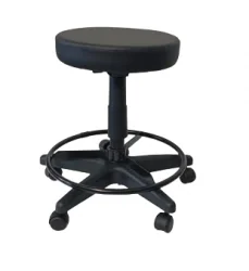 Cadeira Mocho sem Encosto - Base Preta + Aro Regulagem
