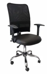 Cadeira Tela New Base NR17 - Base Cromo